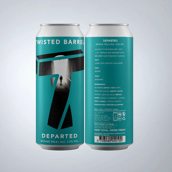 Twisted Barrel - Departed - Mosaic Pale Ale - 4.2% - 440ml Can