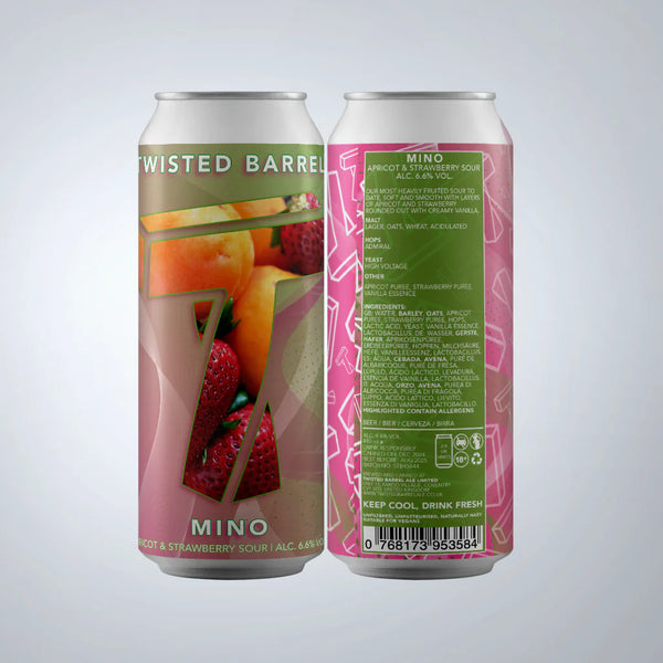 Twisted Barrel - Mino - Apricot & Strawberry Sour - 6.6% - 440ML Can