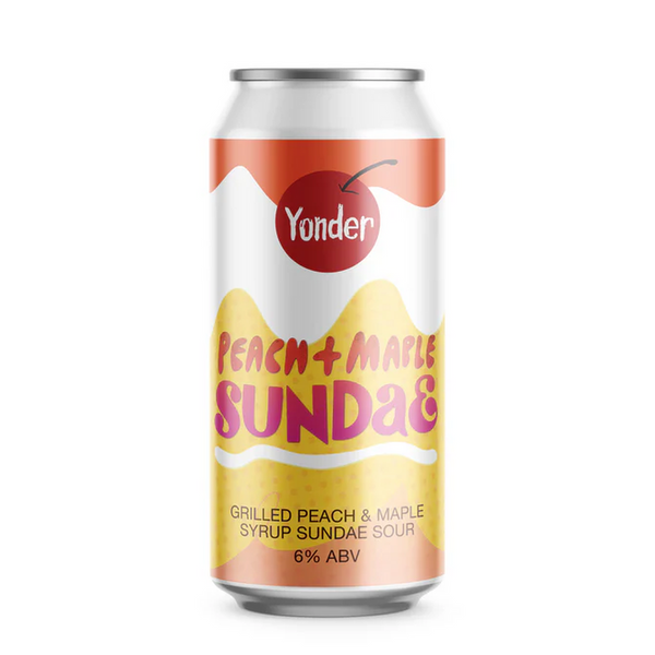 Yonder - Peach & Maple Sundae - Grilled Peach & Maple Syrup Sundae Sour - 6% - 440ml Can