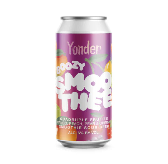 Yonder - Boozy Smoothee - Quadruple Fruited Mango Peach Pear & Cherry Smoothie Sour - 6%