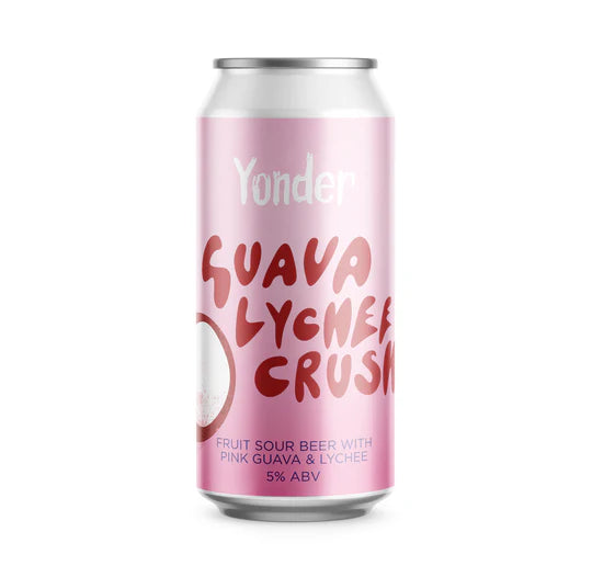 Yonder - Guava Lychee Crush - Pink Guava & Lychee Sour Beer - 5%