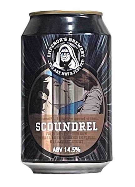 Emperor's - Scoundrel - Four Roses Bourbon Barrel Aged Smoked Imperial Breakfast Stout - 14.5% - 330ml Can