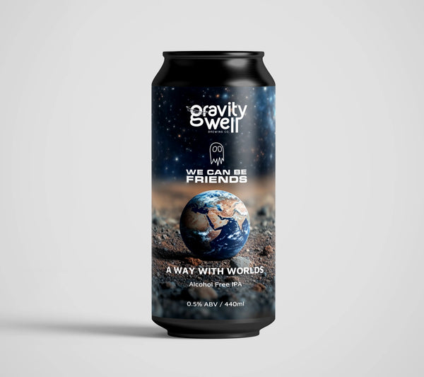 Gravity Well x We Can Be Friends - A Way With Worlds - Alcohol Free IPA - 0.5% - 440ml Can