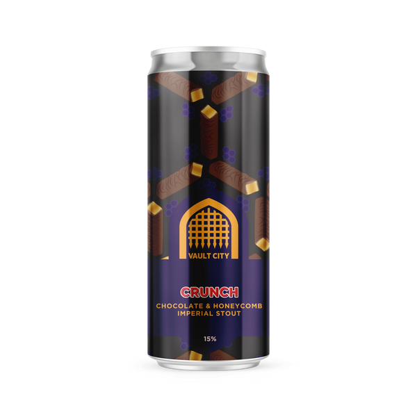 Vault City - Crunch - Chocolate & Honeycomb Imperial Stout - 15% - 330ml Can