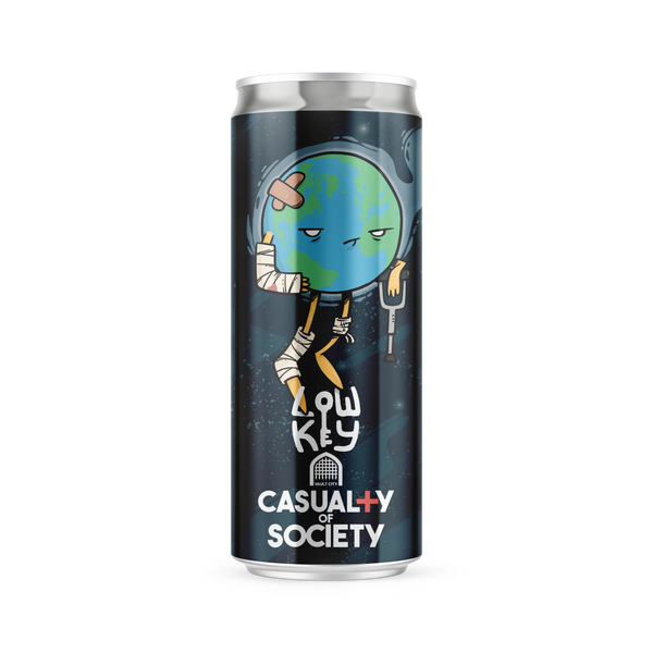 Vault City x Low Key - Casualty of Society - Vanilla, Cardamom, Tonka, Hazelnut Cookie Imperial Stout - 12% - 330ml Can