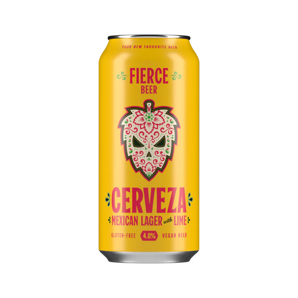 Fierce - Cerveza - Mexican Lager with Lime (GF) - Gluten Free - 4% - 440ml Can