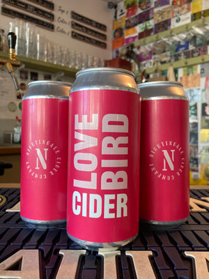 Nightingale - Love Bird - Wild-Fermented Rose Cider - 4.5% - 440ml Can. - MK Biergarten