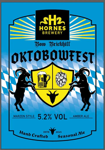 Hornes - OktoBowFest Bier - Märzen - Gluten-Free - 5.3% - 500ml Bottle