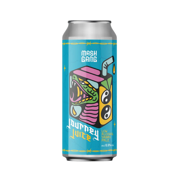 Mash Gang - Journey juice - Sabro Pale Ale with Mango, Lime & Chilli - 0.5% - 473ML Can