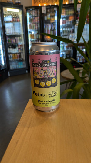 Pastore x The Craft Beer Channel - Love & Lemons - Pink Lemonade Sour - 4% - 440ml Can - MK Biergarten