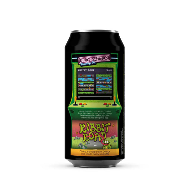 Neon Raptor - Ribbit Road - Cherry, Pomegranate, Orange & Vanilla Pastry Sour - 5.4% - 440ml Can