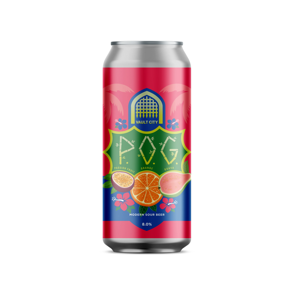 Vault City - P.O.G  - Passion fruit, Orange, Guava Sour - 8% - 440ml Can