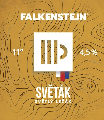 Falkenštejn - Světák 11° - Czech Pilsner - 4.5% - 500ml Bottle