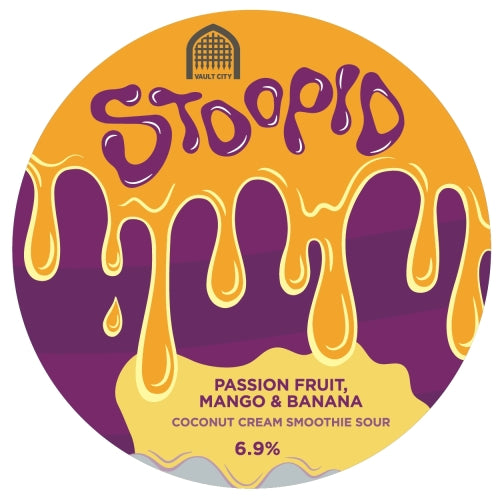 Vault City - Stoopid: Passion Fruit, Mango & Banana - Coconut Cream Smoothie Sour - 6.9% - 440ml Can